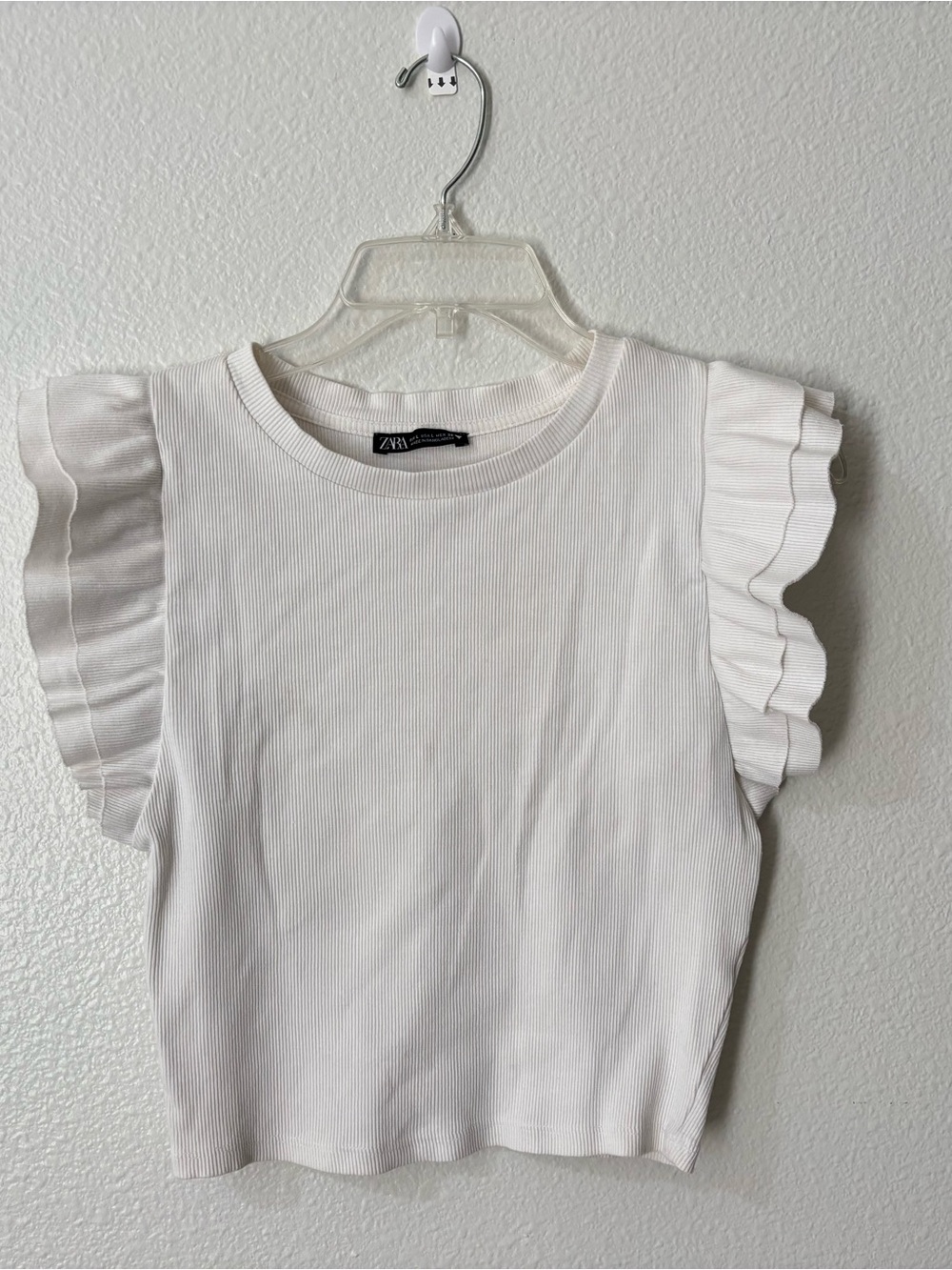 Zara White Crop Top